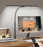 Motumen LED Desk Lamp Dual Head with Remote Control